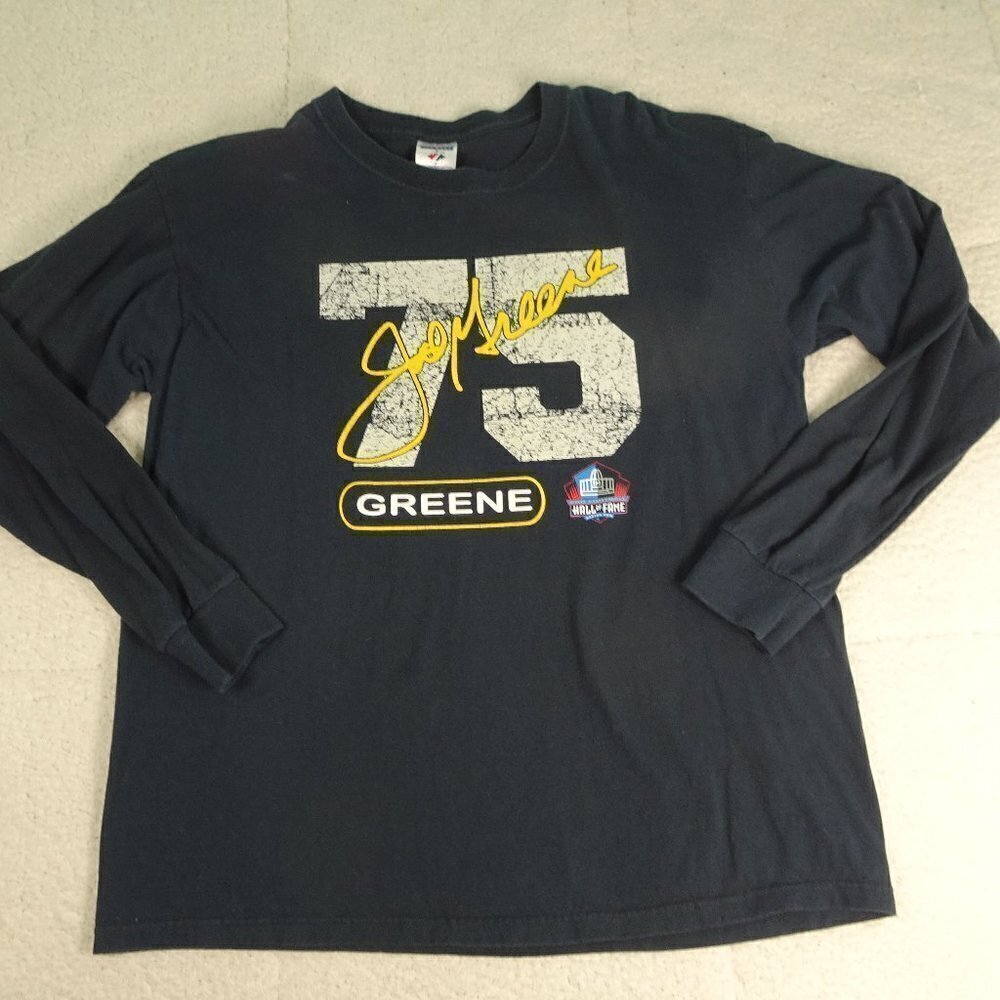 NFL HOF Steelers Mean Joe Greene #75 T-Shirt Large